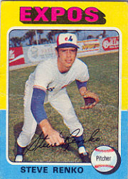 1975 Topps Baseball Cards      034      Steve Renko